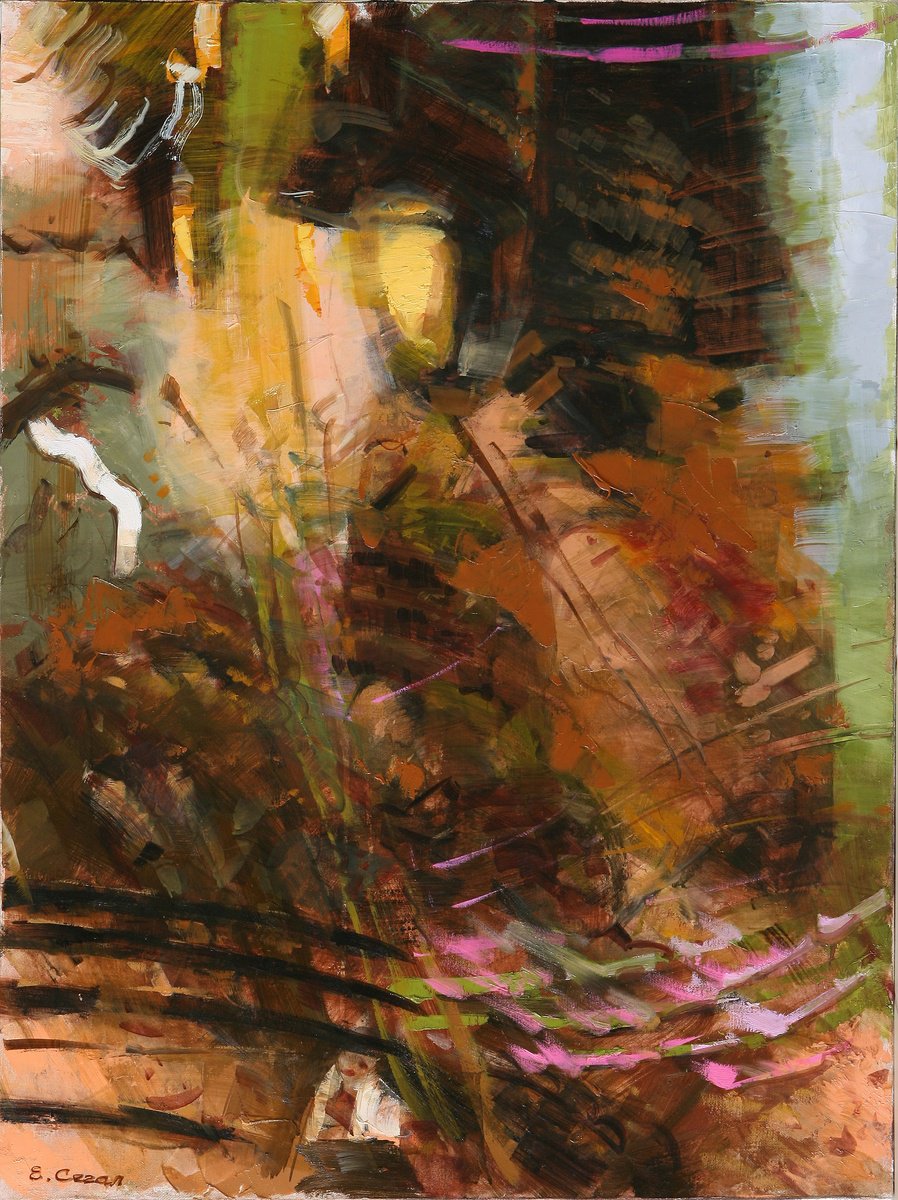 Expressive Oil Painting , On Ancient Stones By Eugene Segal, 24 X 31, Artwork For Sale On Artfinder