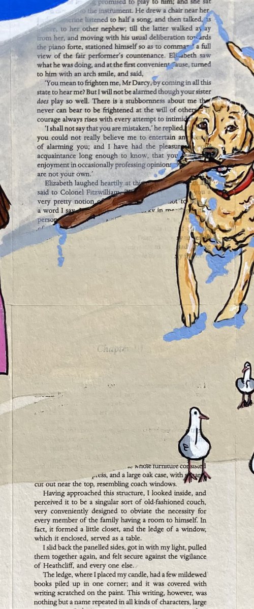 Dog Days Fetch 2 30cm x 30cm by DEBORAH LANG