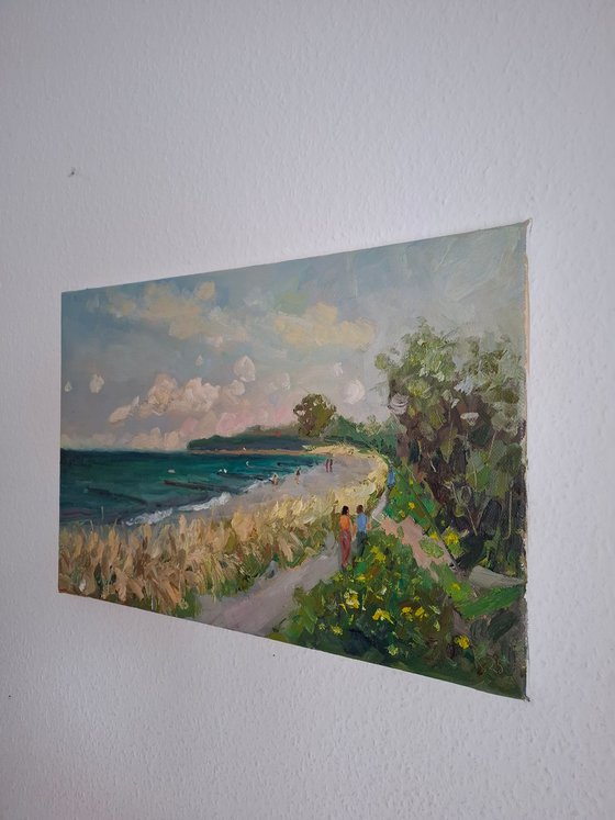Pleinair painting Baltic Coast