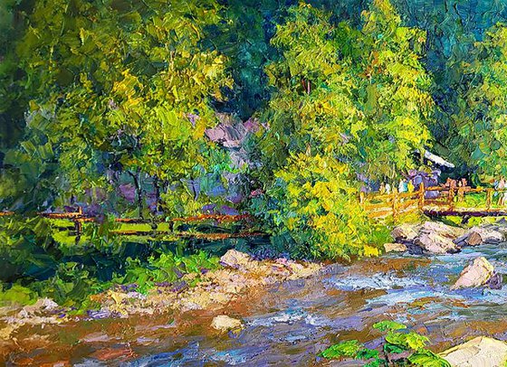 April morning at the temple