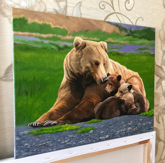 She-bear with cubs