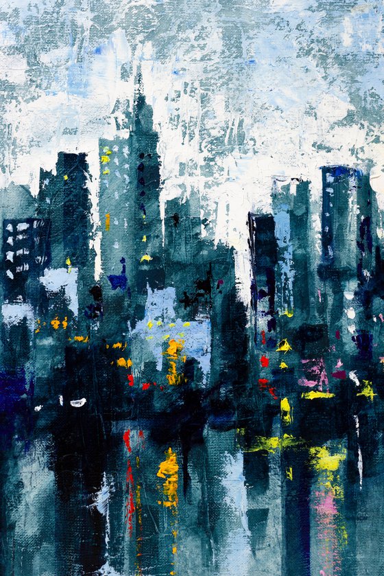 Abstract cityscape"Evening London"