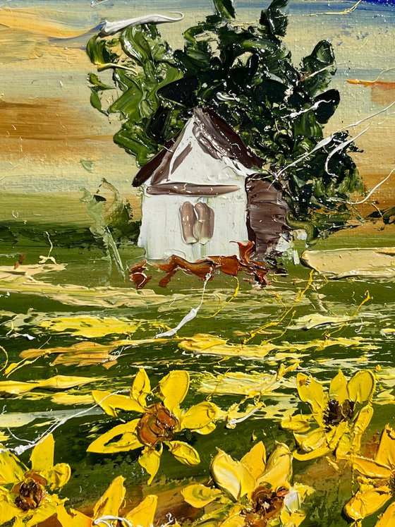 Provence Sunflowers Painting