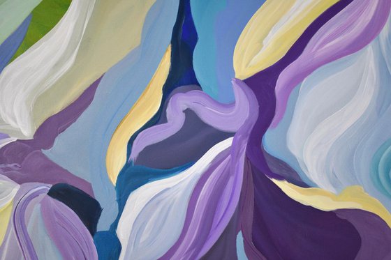 Lavender Abstract - Original Acrylic Painting