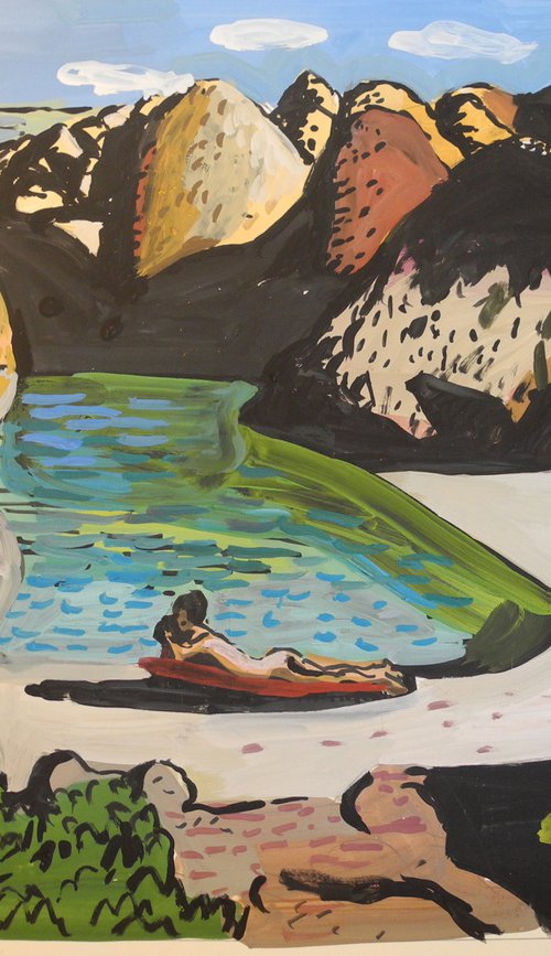 desert pool scene 2020 by Stephen Abela