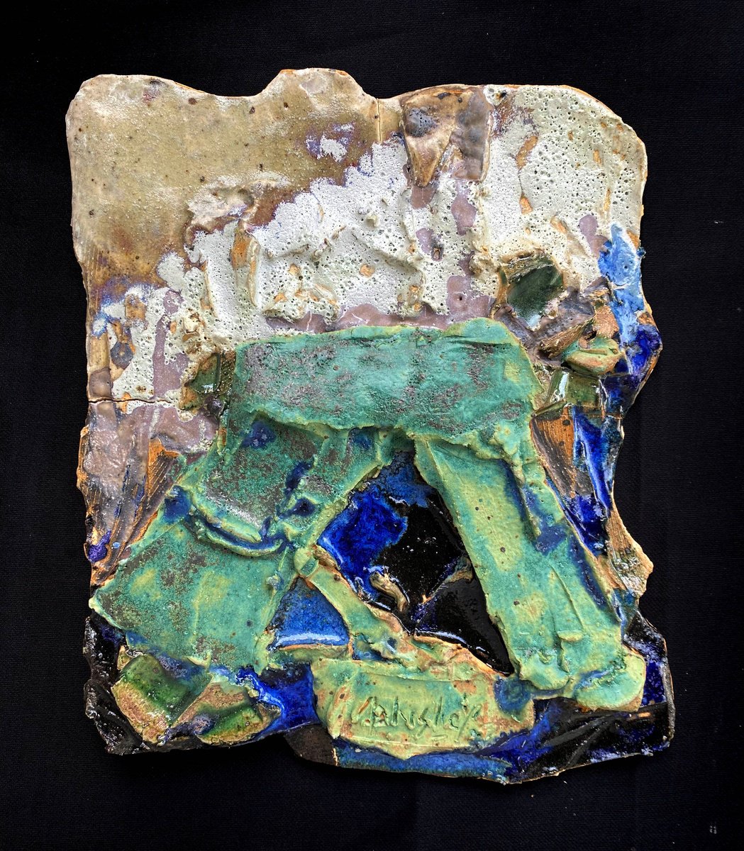 Organic Abstract Clay Sculpture By Abhishek Kumar, 9 X 11, Sacred Nature, Original Artwork