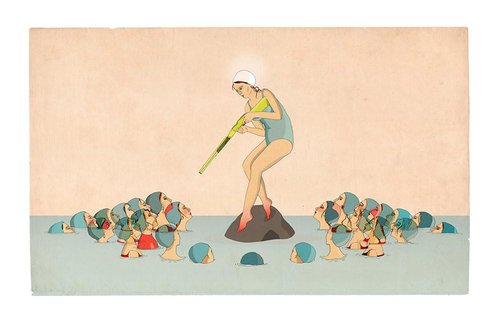 The Swimming Cap by Delphine Lebourgeois