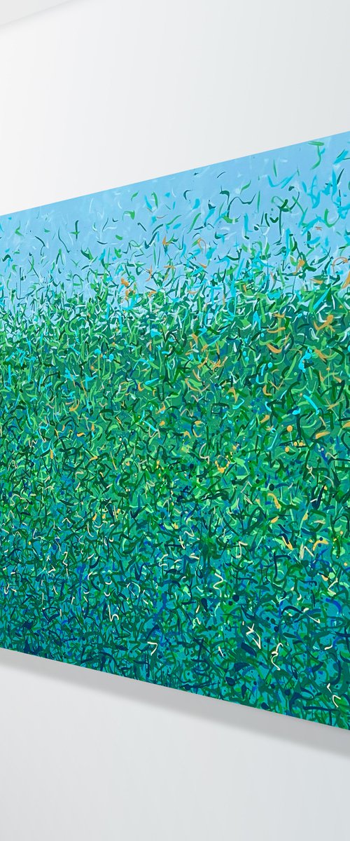 Noosa Bush Dance 152 x 76cm acrylic on canvas by George Hall