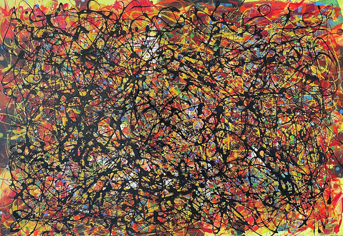 Red Darkness Of Passion By Juan Jose Garay, 39 X 28, Artwork For Sale On Artfinder