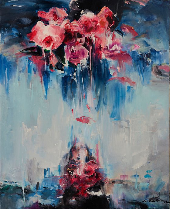Crimson roses