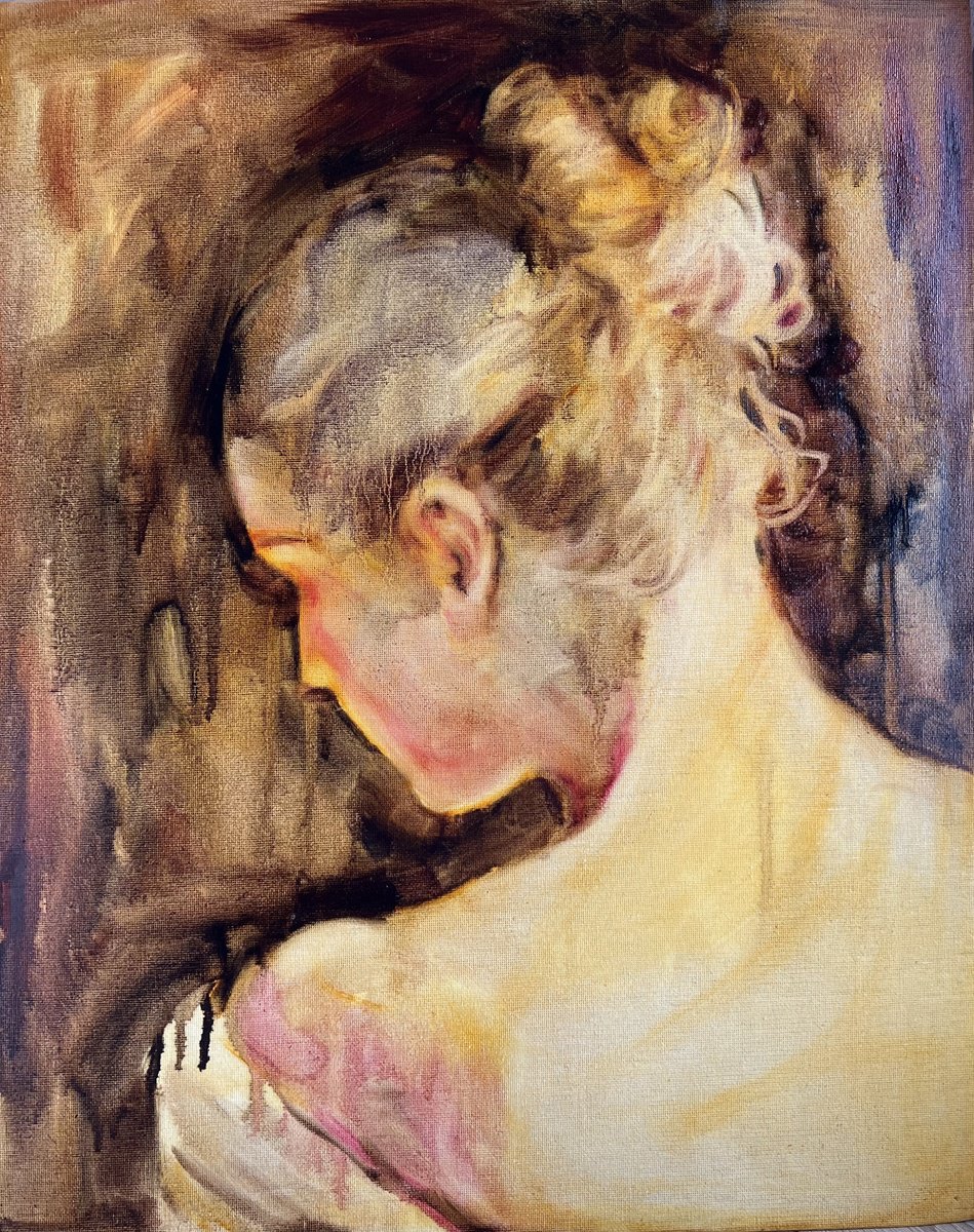 By the fireplace by Isolde Pavlovskaya