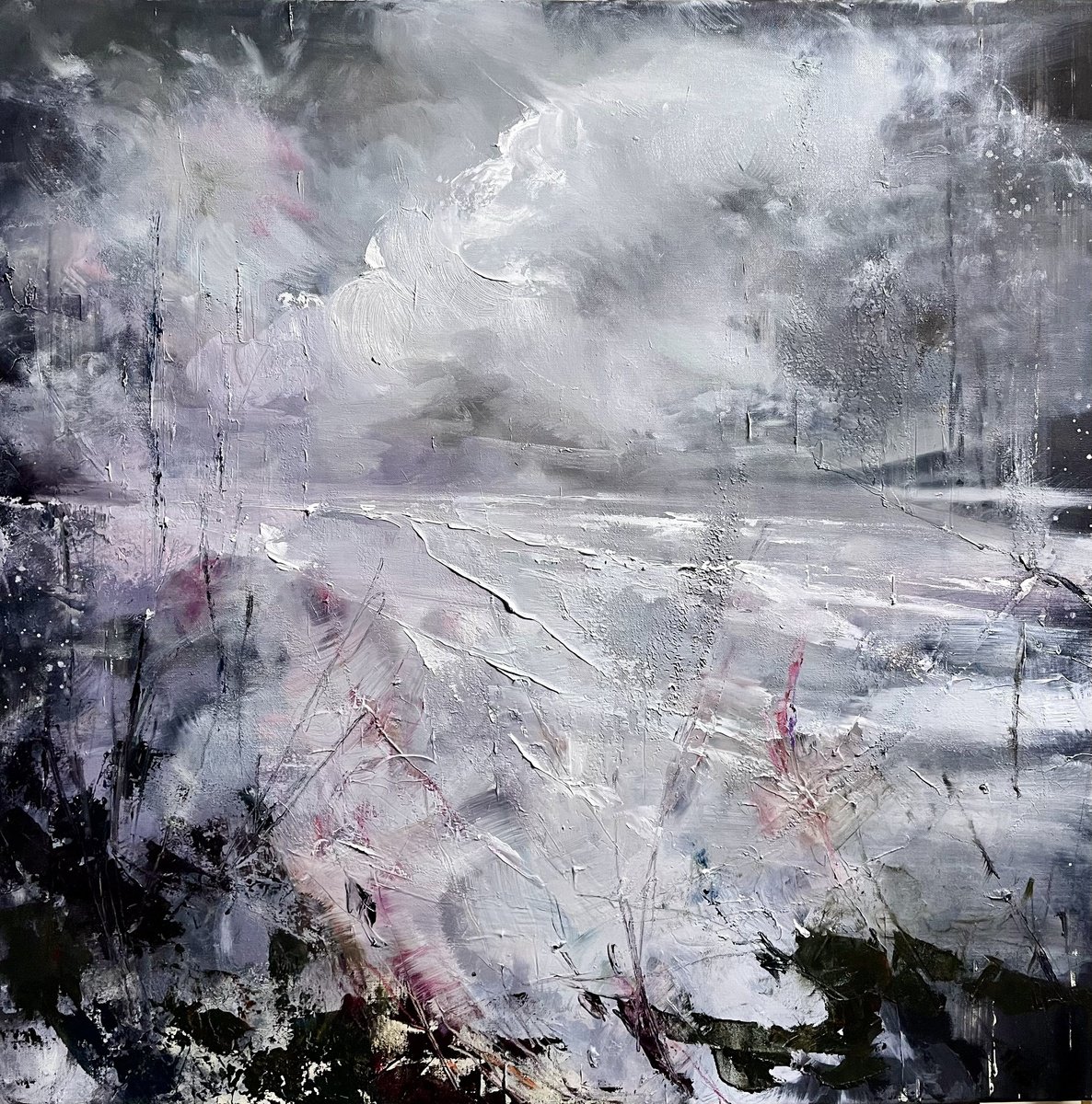 January Mornings By Ewa Czarniecka, 32 X 32, Artwork For Sale On Artfinder