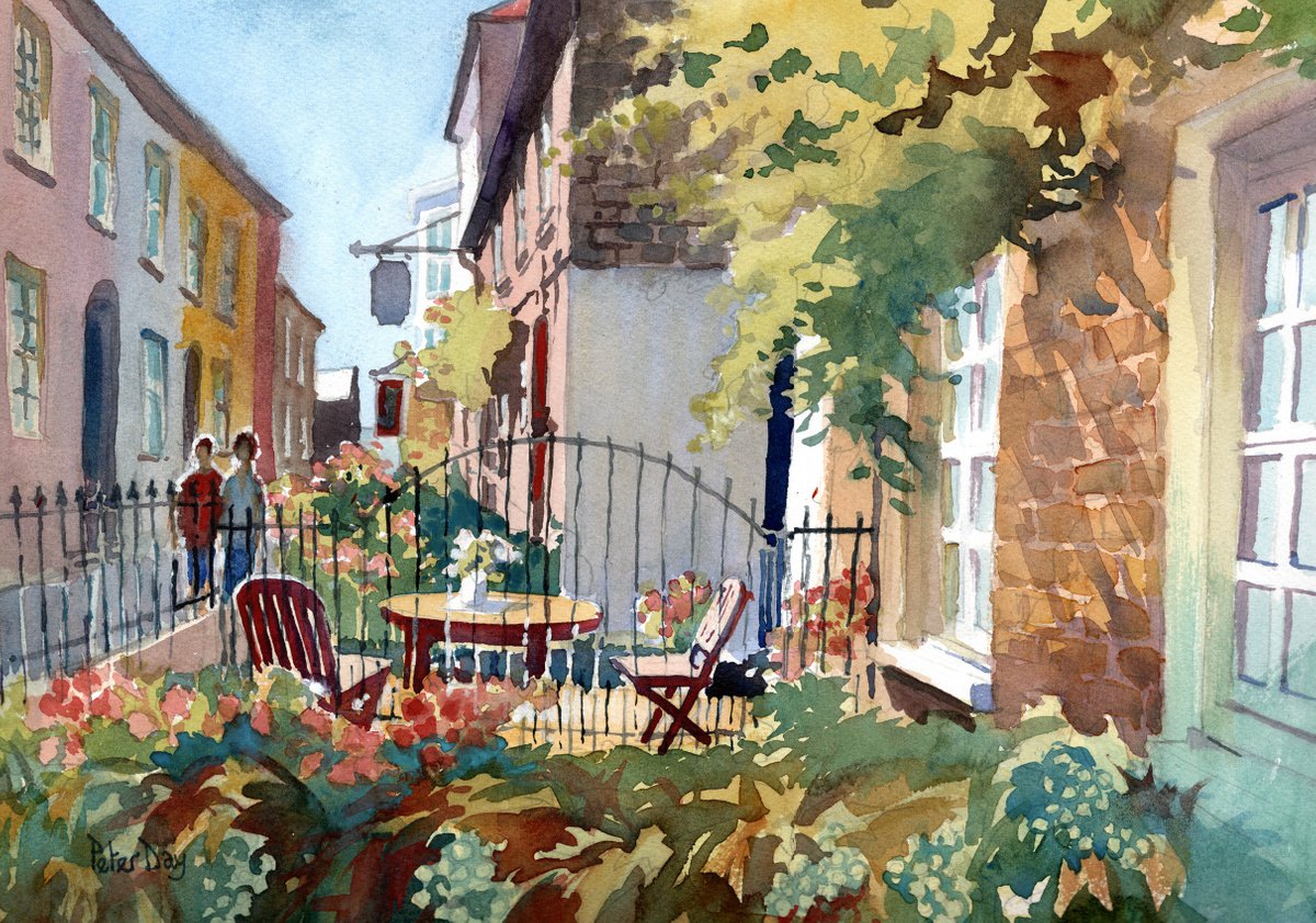 Breakfast, Serene place, Broadstairs, Kent by Peter Day