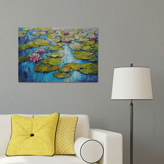 Water lilies pond