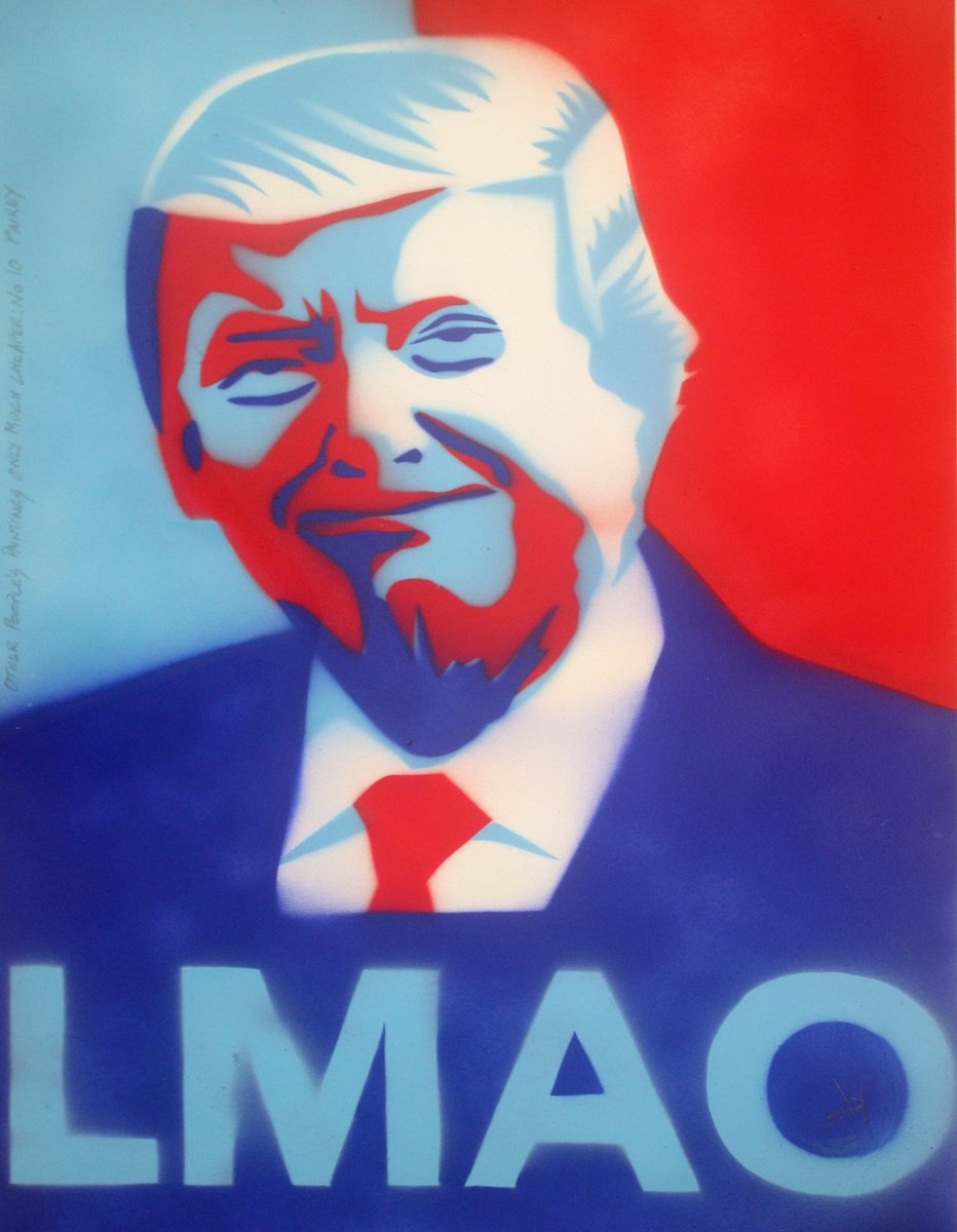 Typographic Portrait Acrylic Painting By Juan Sly, 23 X 30", No 10. (On A Box Canvas), Original Artwork