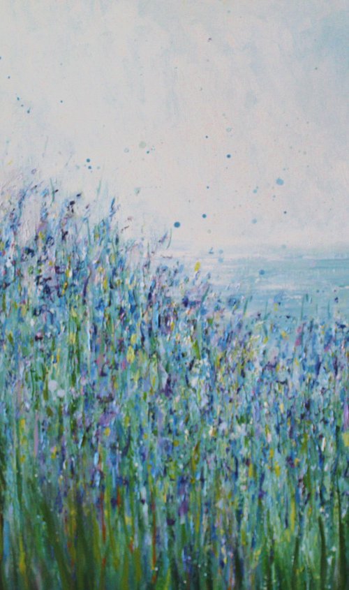 Bluebells and the sea by Therese O'Keeffe