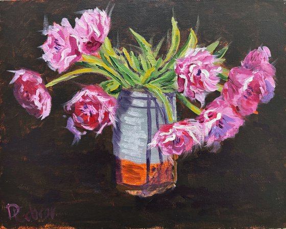 Pink Tulips Still Life