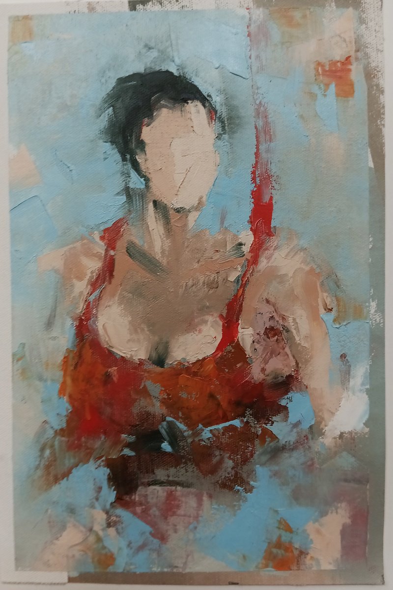 Nameless lady 32. Abstract woman figure by Marinko Saric