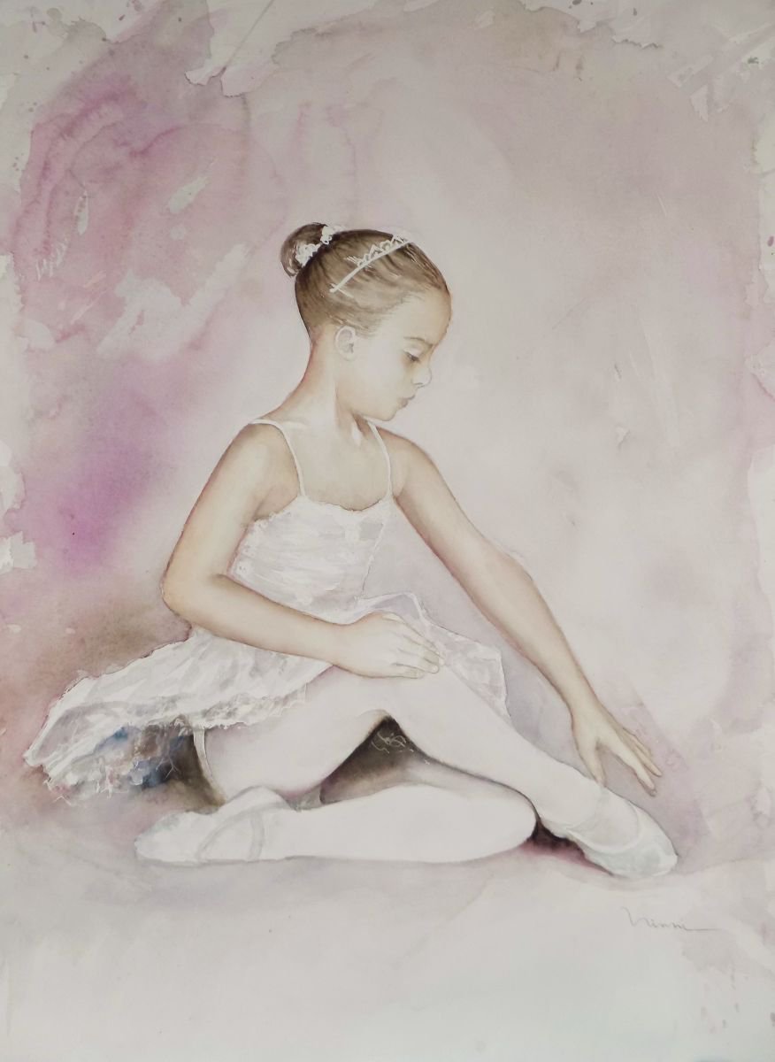 A blooming Rose by Ninni watercolors
