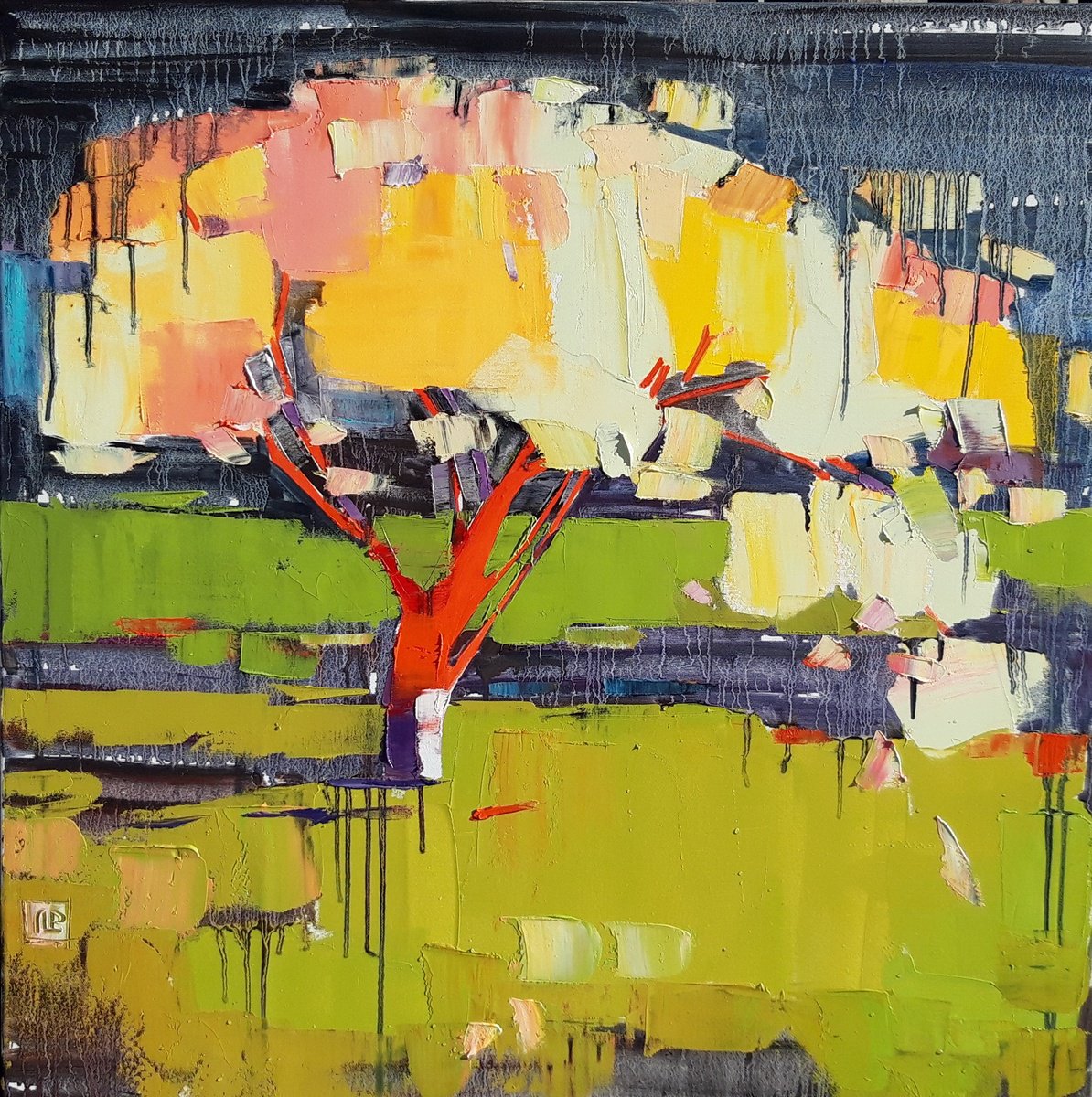 A Piese Of Autumn. By Lesya Ros, 31 X 31, Artwork For Sale On Artfinder