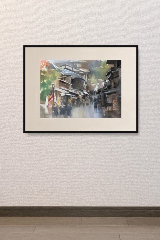Walking Down Ninenzaka, Kyoto