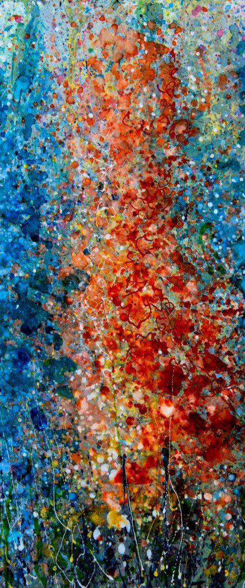 Eternal Spring  Abstract 12" X 12" original painting by Olena Art by Lena Owens at OLena Art