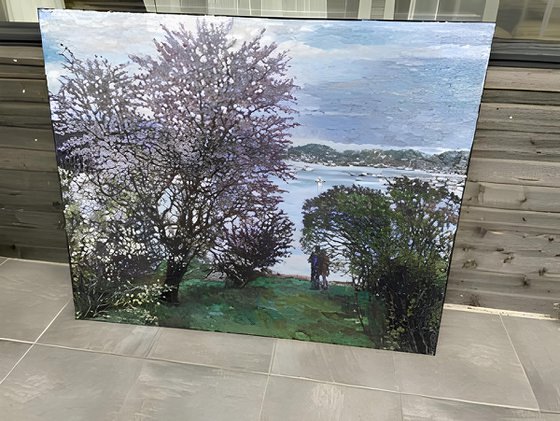 Spring evening at the fjord