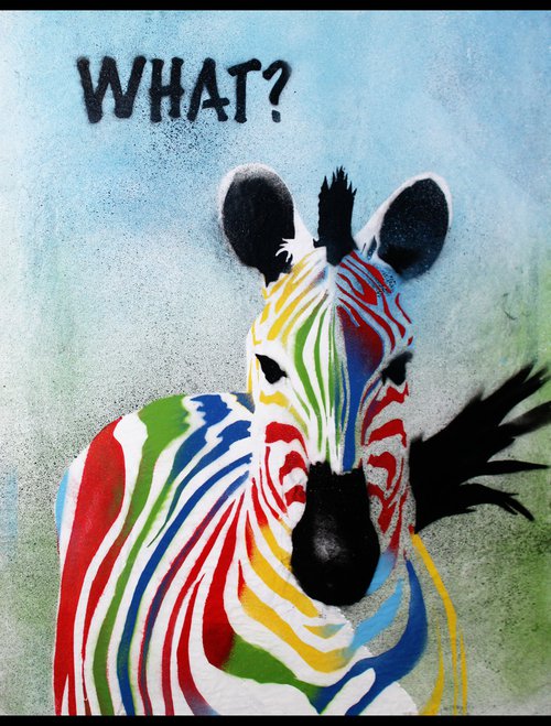What? Zebra (on The Daily Telegraph). by Juan Sly