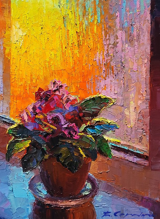 Morning Vase on the Windowsill