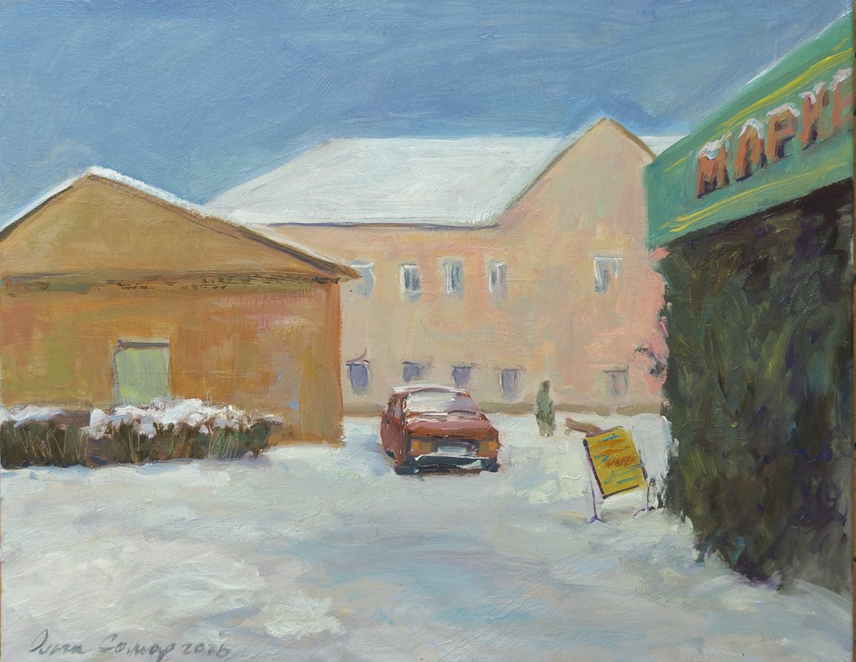 Snowfall By Olga Samar, 20 X 16, Artwork For Sale On Artfinder