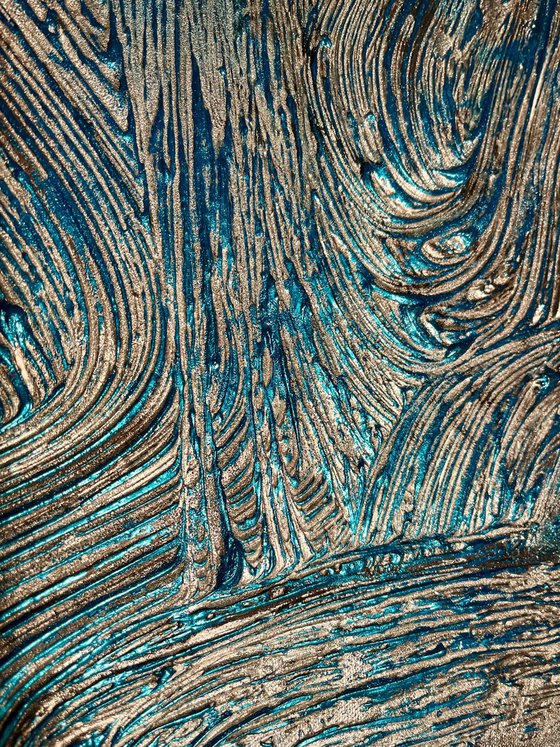 «Deep im Ozean» Azure blue