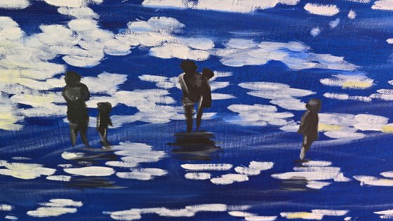 Blue Sea Silhouettes