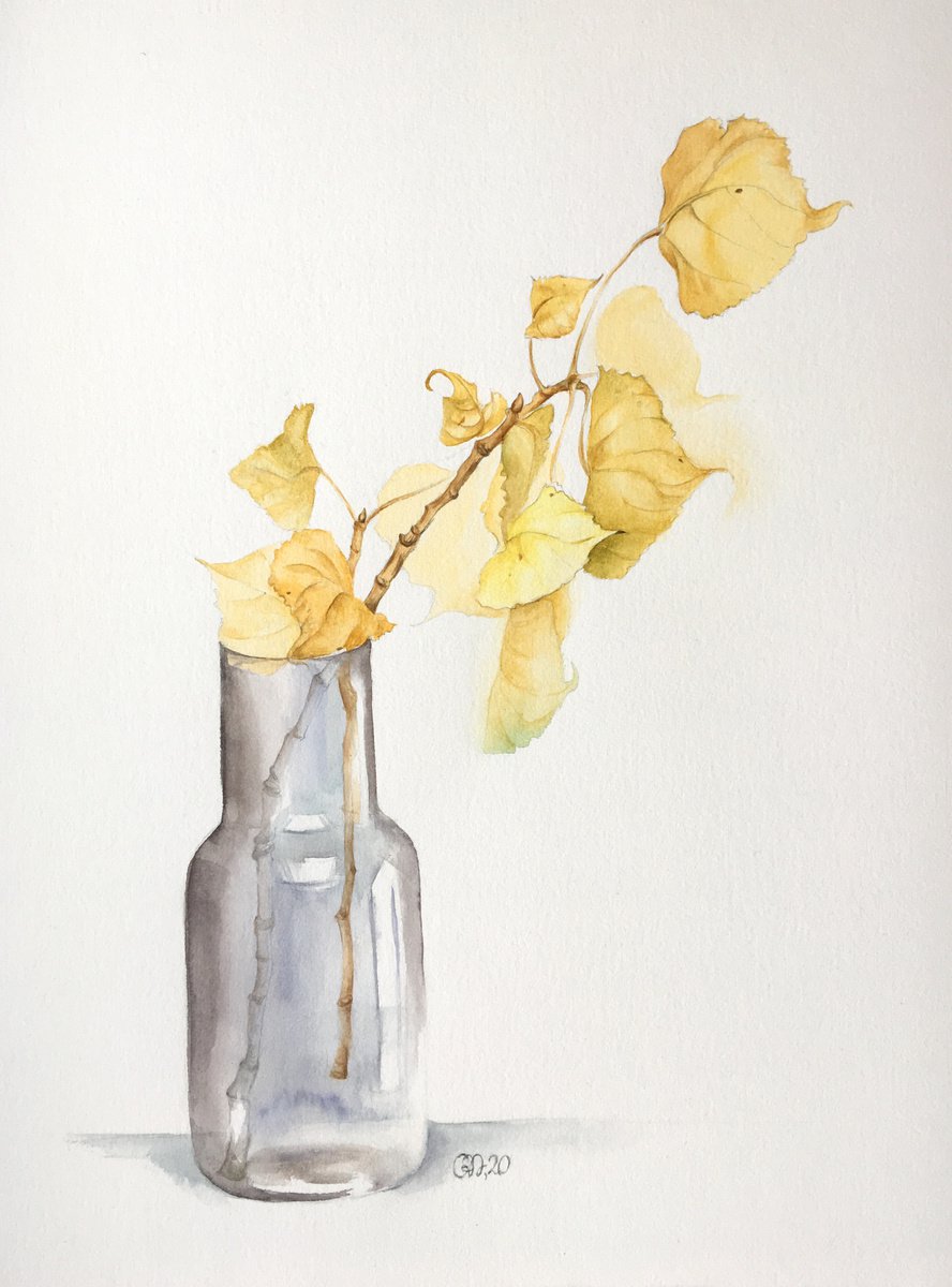 Autumn branch by Natalia Galnbek