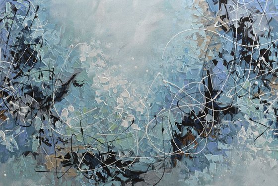 Morning Mist - Large Abstract Painting