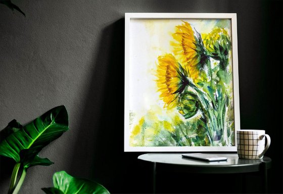 Sunflowers Inspired by Van Gogh