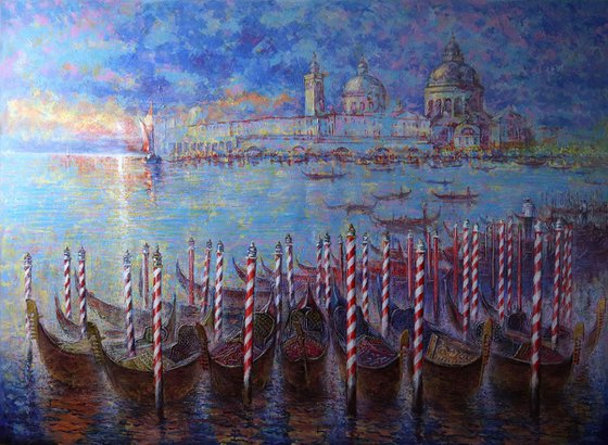 Golden Gondolas of the Venice Carnival