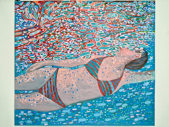 Underwater Turquoise Red