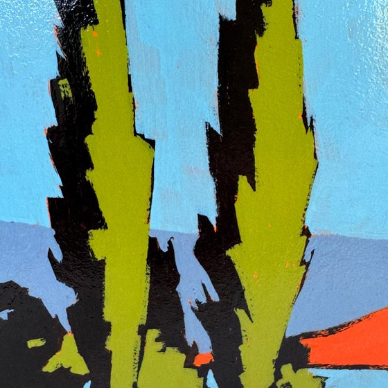 Painting "Bright Colorful Landscape"
