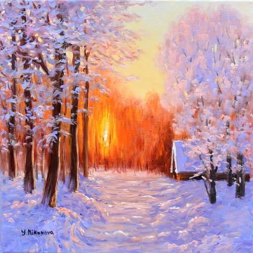 Frosty Sunset by Yulia Nikonova