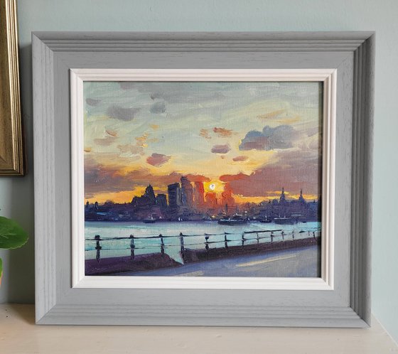 River Mersey Sunset Liverpool