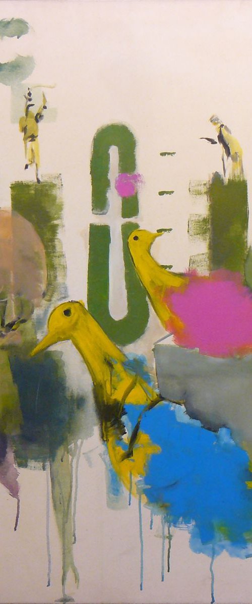 Three Birds Lilac by William Alexander
