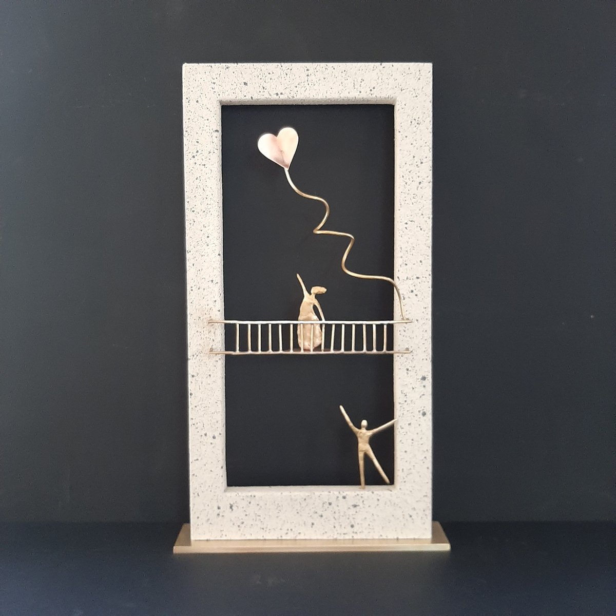 Impressionistic Portrait Sculpture By Anna Andreadi, 8 X 14, Serenade, Original Artwork