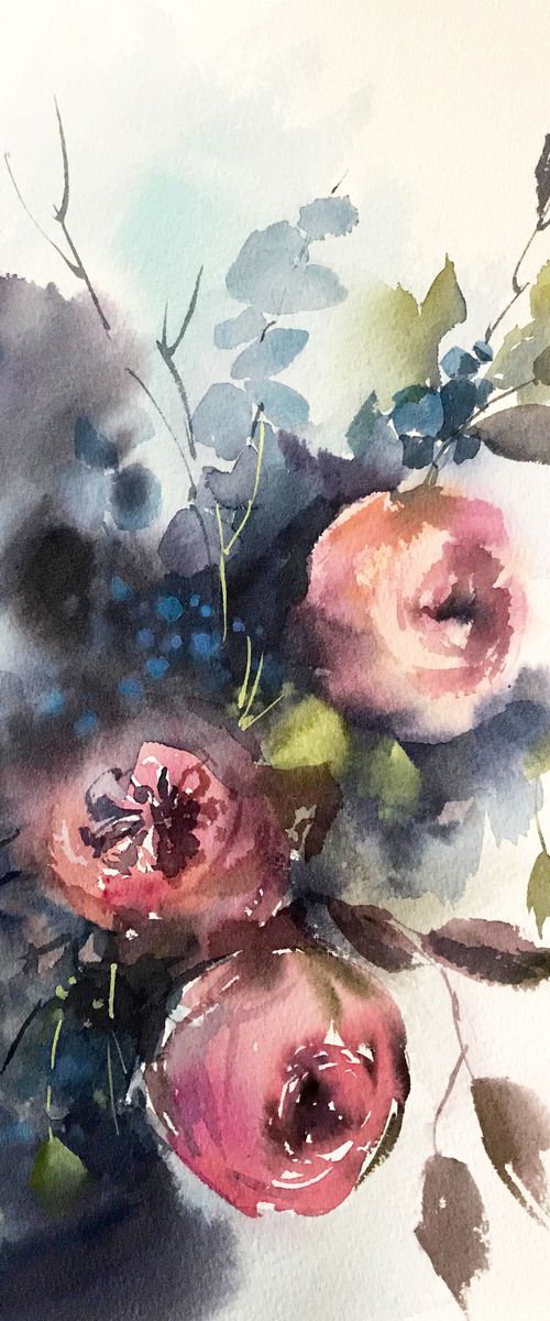 Pink Roses by Sophie Rodionov