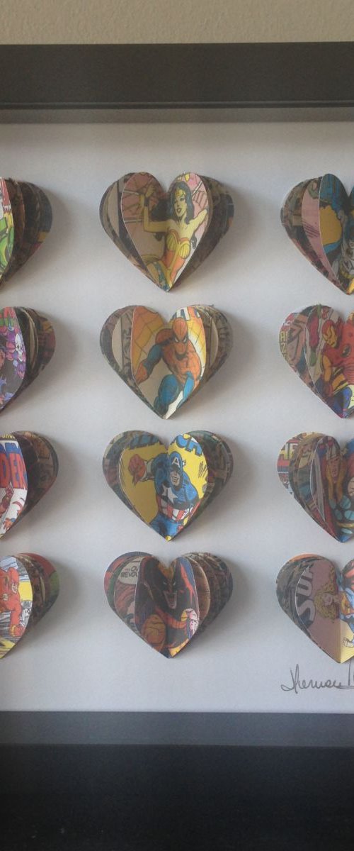 Comics Hearts by Hernan Reinoso