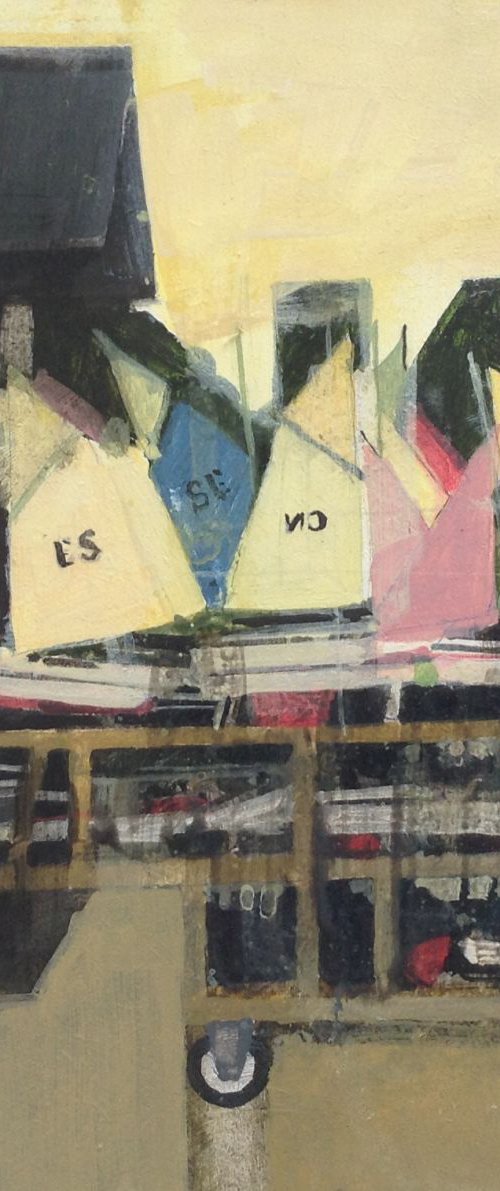  Sailing boats for hire, Jardins Du Luxembourg, Paris 8.9.14 by Julian Sutherland-Beatson