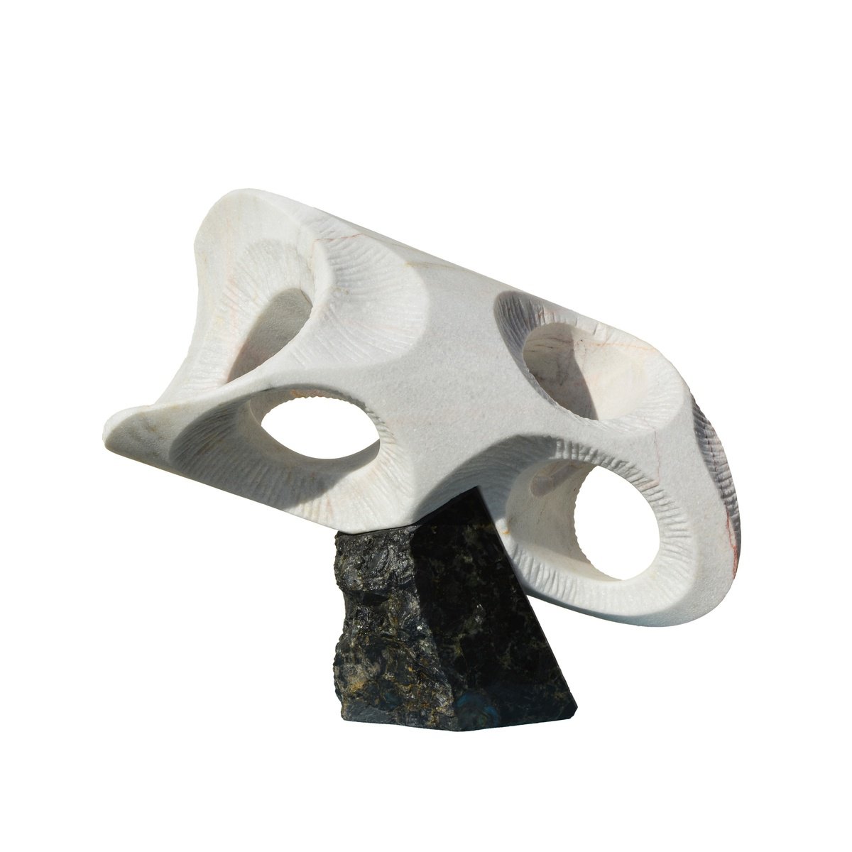 Impressionistic Landscape Stone Sculpture By Ognyan Chitakov, 16 X 14", "Intergalactic", Original Artwork