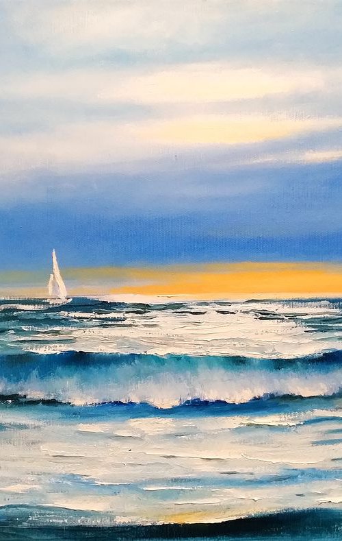 White sail by Oleh Rak