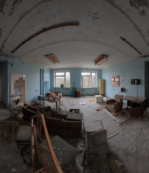 #44. Pripyat Hospital Hall 1 - XL size by Stanislav Vederskyi