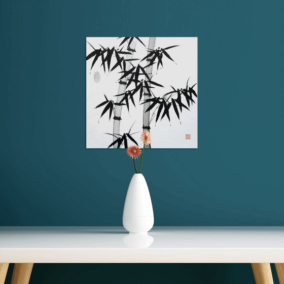 A Pair of Black Bamboos