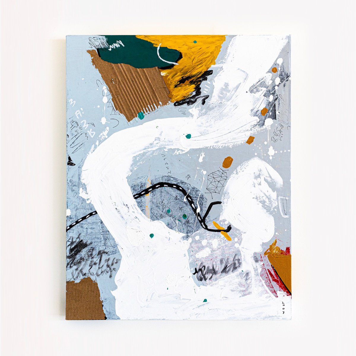 Abstract Acrylic Painting By Hyunah Kim, 24 X 30, Estar, Original Artwork